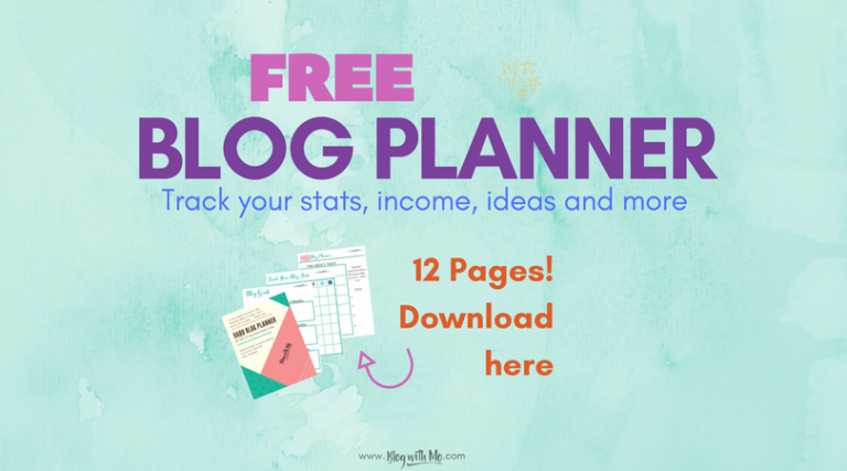 blog planner 1 Free blog planner printable to help you grow your blog, set goals and achieve them, track your progress and make money blogging.