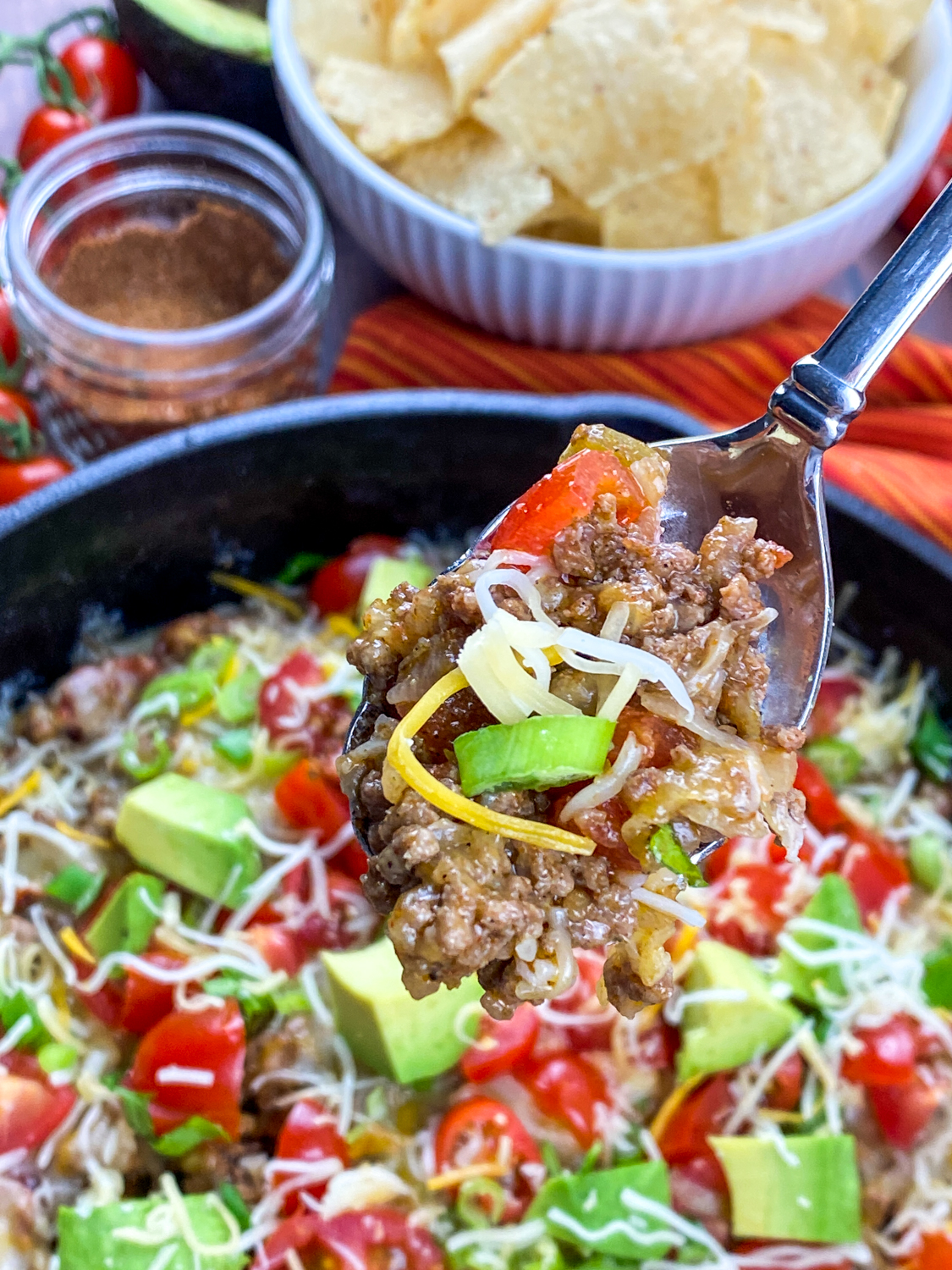 Easy Beef Taco Skillet Recipe