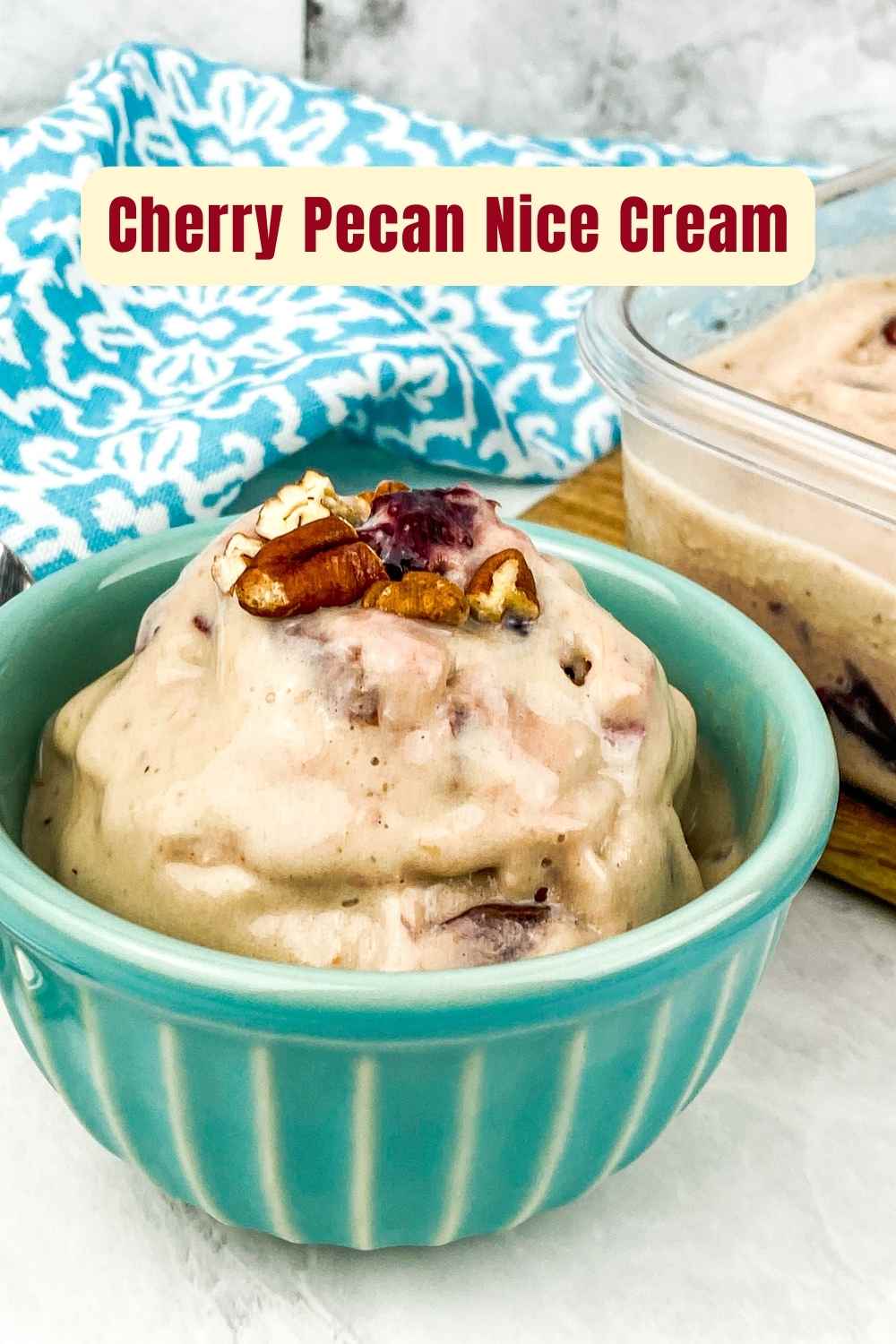 Cherry Pecan Nice Cream