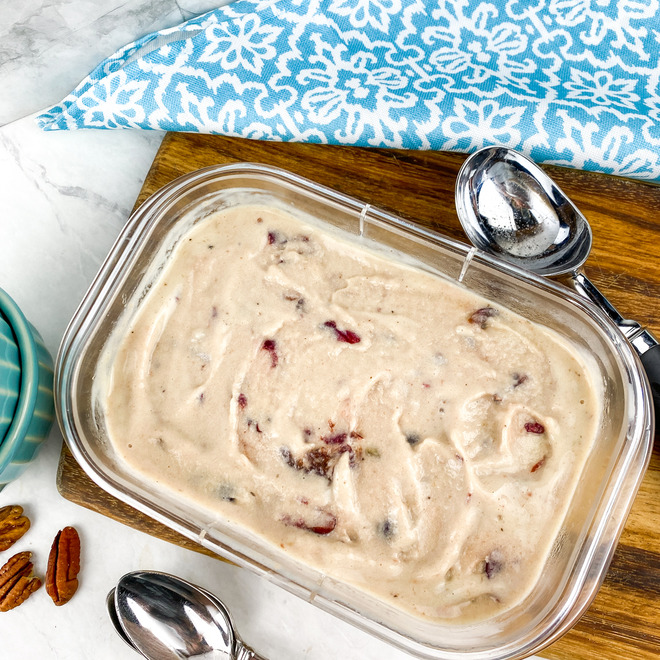 Cherry Pecan Nice Cream