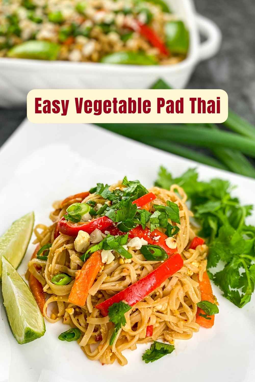 Vegetable Pad Thai Indulge in the Exquisite Flavors of Vegetable Pad Thai