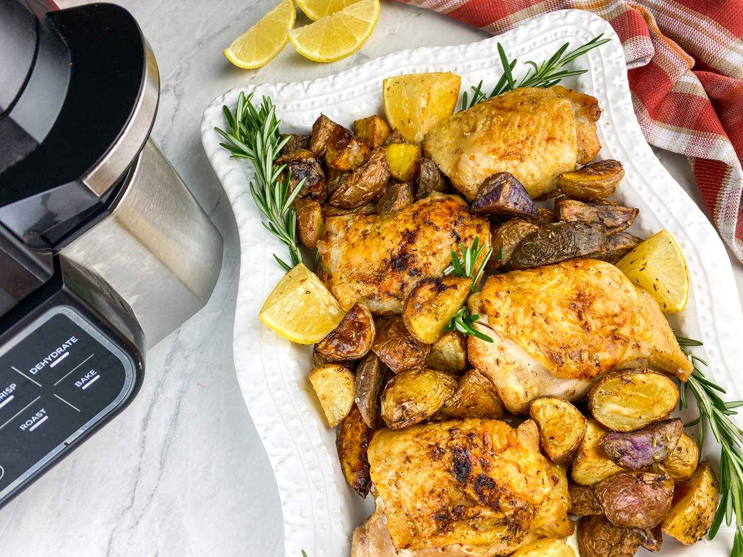 Air Fryer Chicken Thighs and Roasted Potatoes Air Fryer Chicken Thighs and Roasted Potatoes