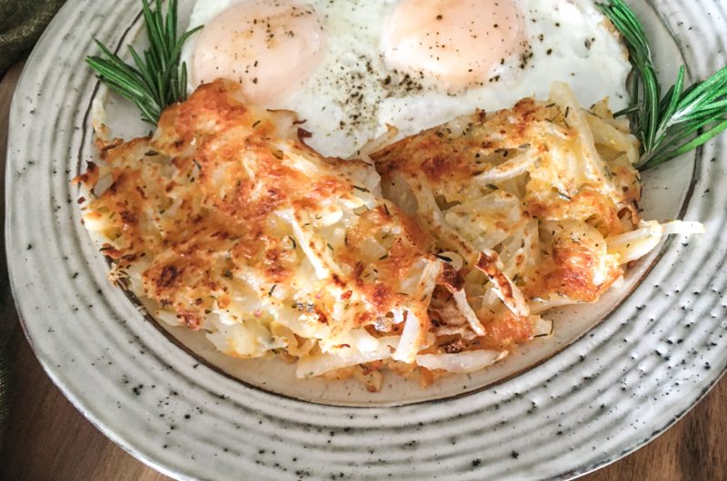 Crispy Cheesy Cast Iron Hash Browns: A Simple and Delicious Recipe