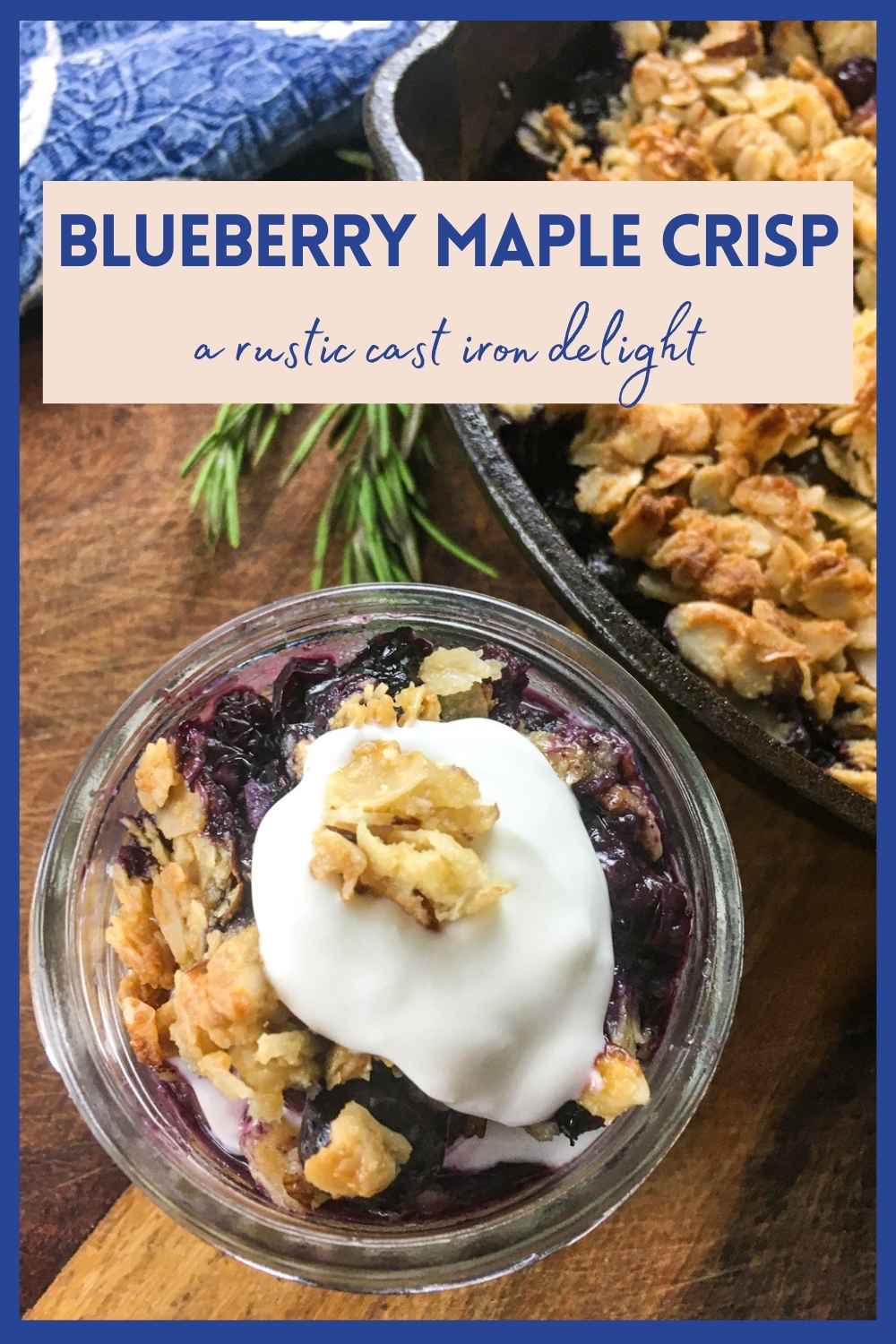 Rustic Blueberry Maple Crisp