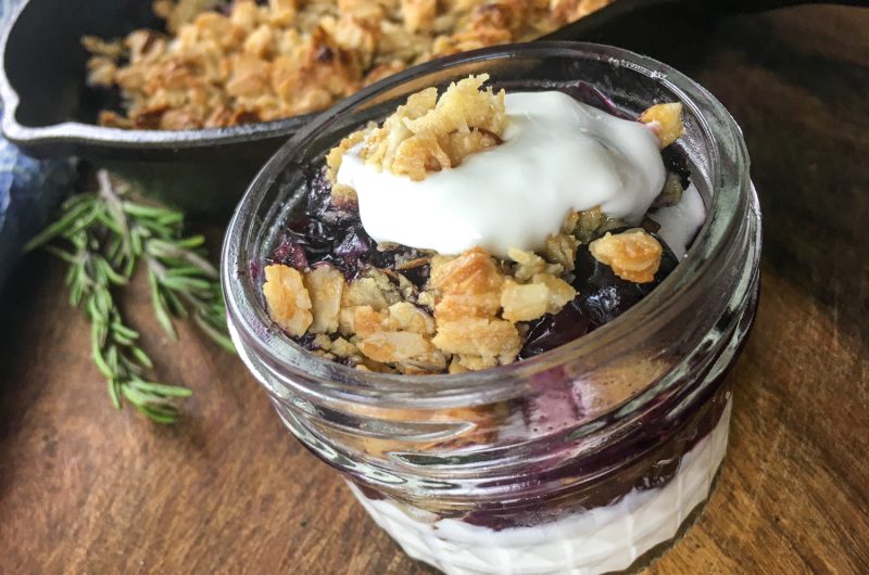Rustic Blueberry Maple Crisp