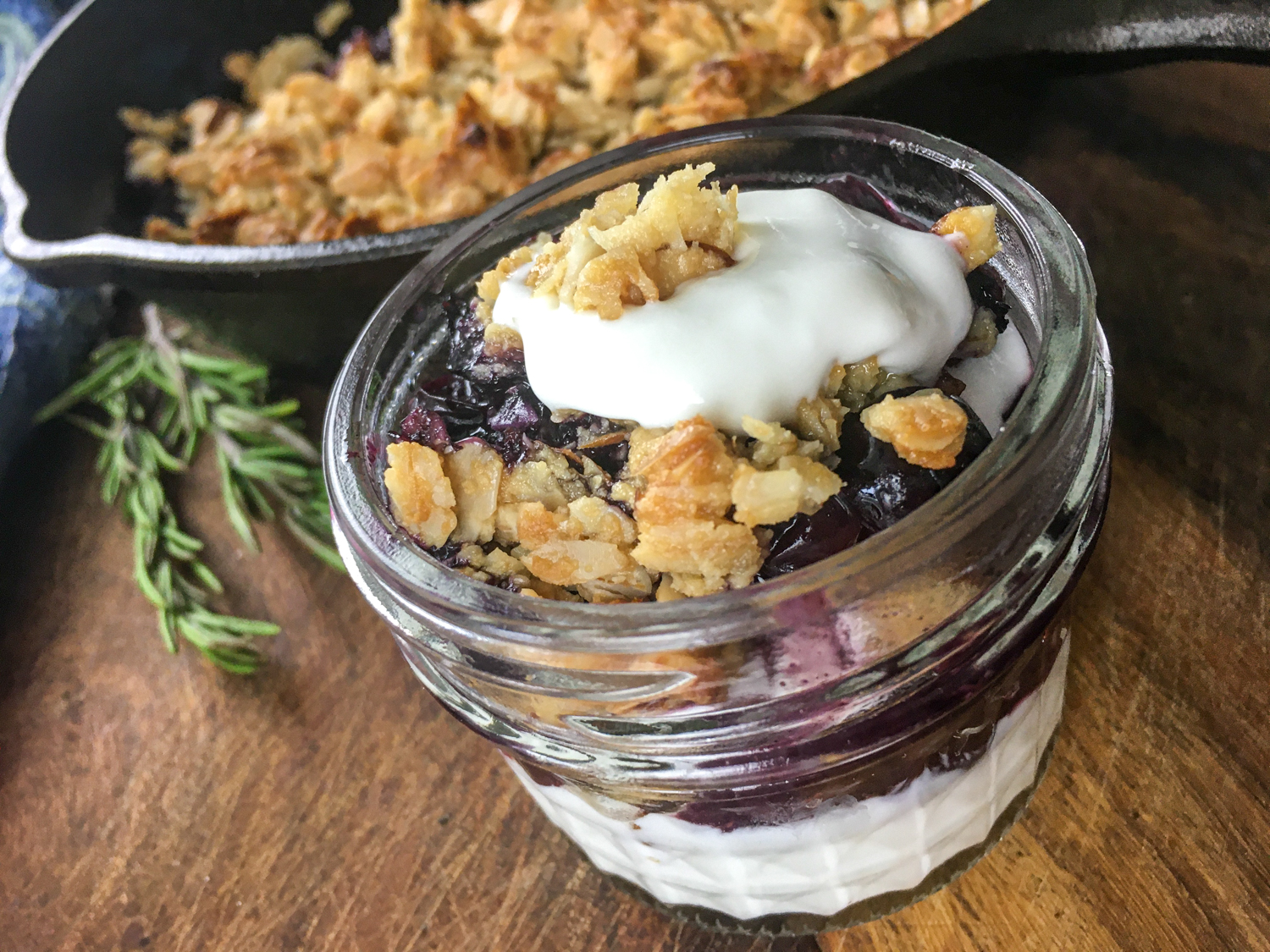 Rustic Blueberry Maple Crisp
