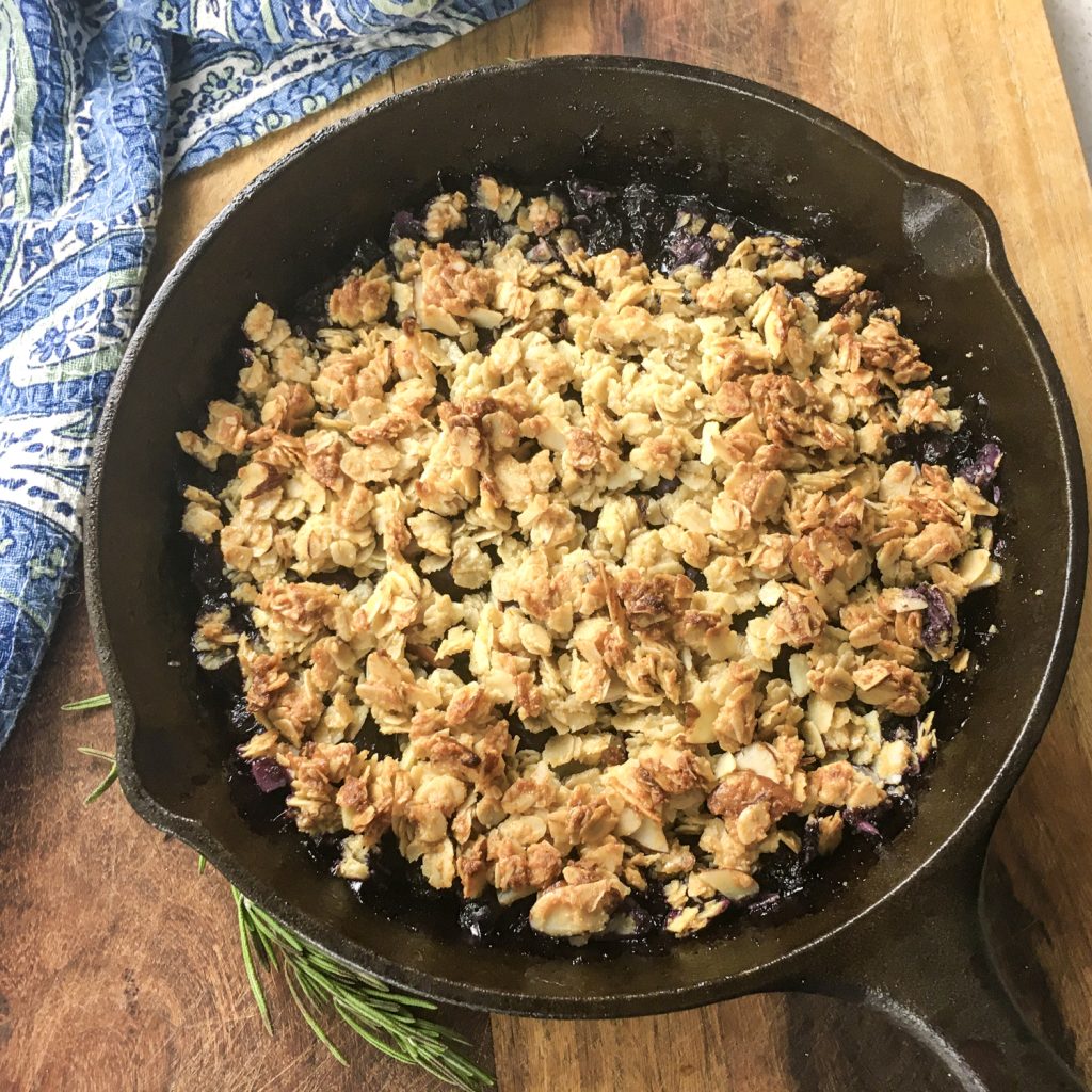 Rustic Blueberry Maple Crisp