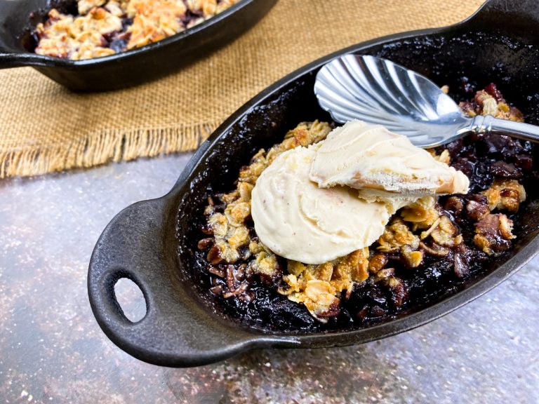Warm Black Cherry Crisp