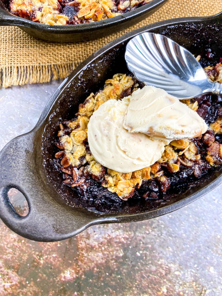 Warm Black Cherry Crisp