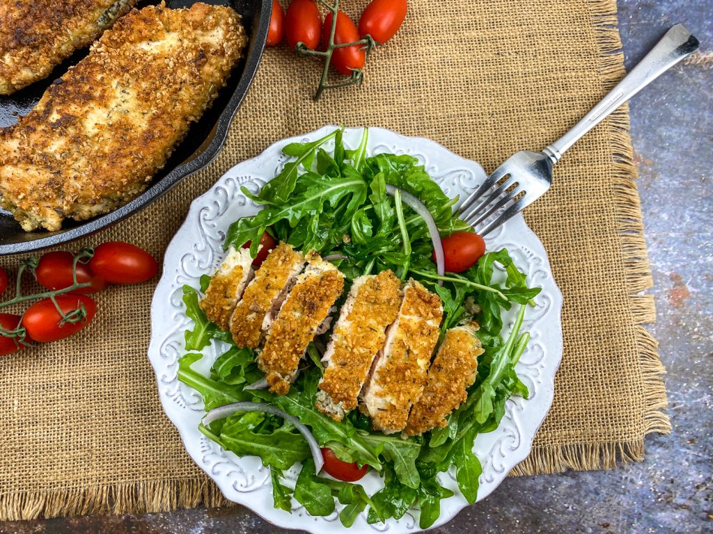 Easy Cheesy Gluten-Free Chicken Cutlets (with Keto Swaps)
