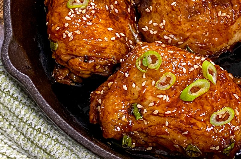 Deliciously Sticky Sesame Chicken Thighs