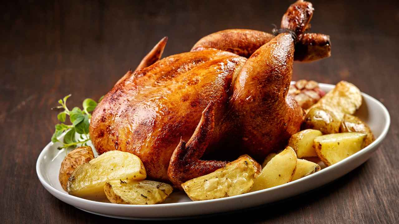 Lemon Pepper Roasted Chicken with Potatoes